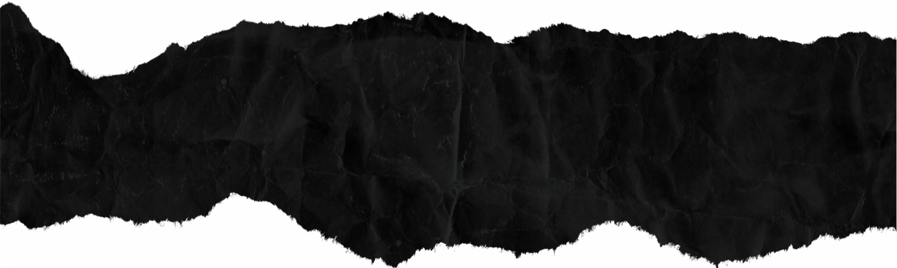 Black Torn Paper Cutout